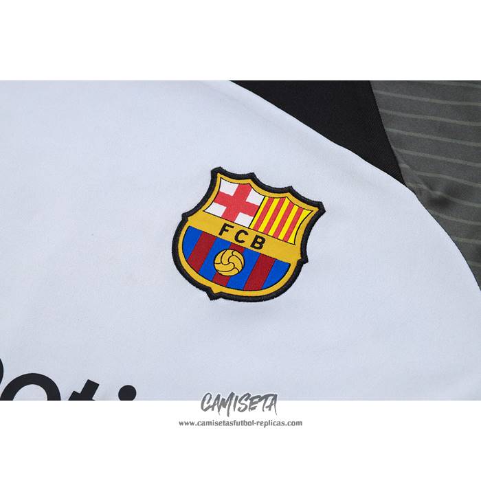 Chandal del Barcelona 2023-2024 Manga Corta Gris - Pantalon Corto